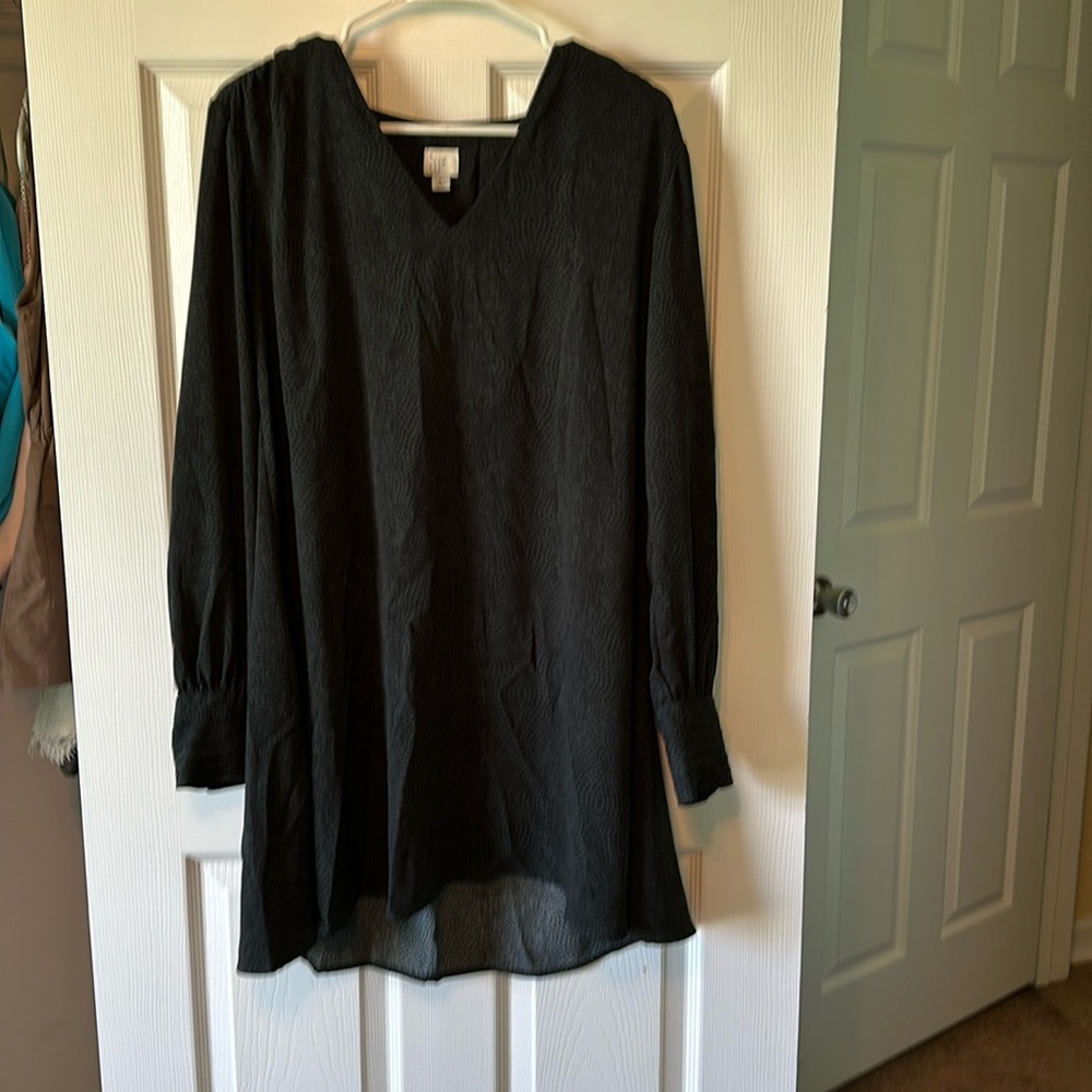 Longsleeve snake print dress